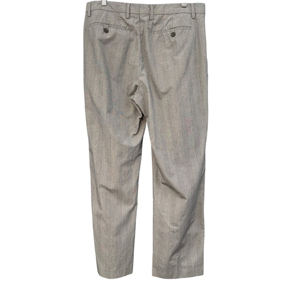 Banana Republic Men’s Gray Plaid Tailored Fit Dress Pants 33x30 Non Iron - Picture 3 of 7